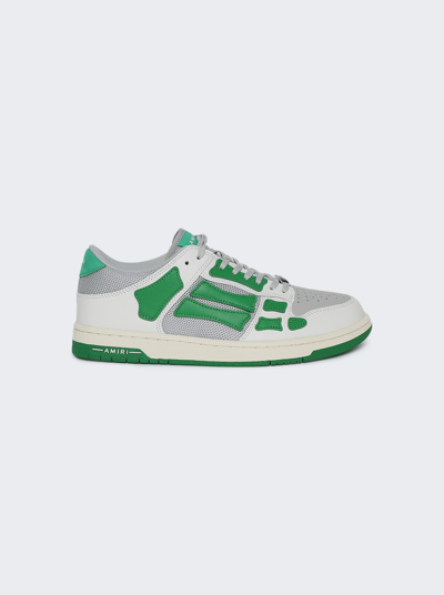 Amiri Men's Skel Mesh And Leather Chunky Low-top Sneakers In Green