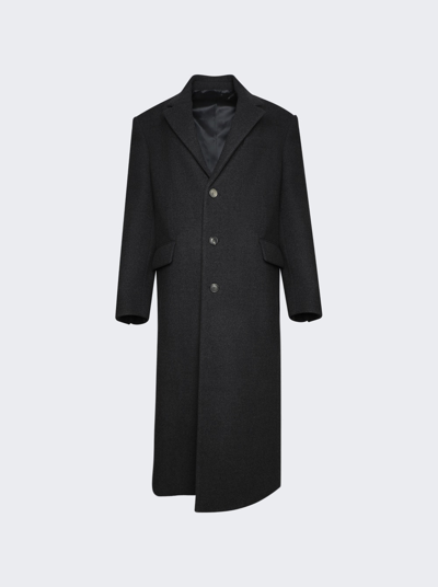 Wardrobe.nyc Single-breasted Wool Coat In Charcoal