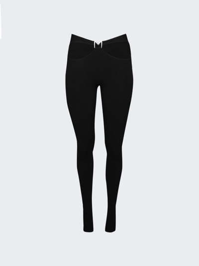 Mugler M Cut Out Pants In Black