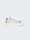 Lanvin Curb Sneakers Metallic Effect In Silver