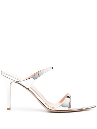 Gianvito Rossi Sandali Metal In Silver