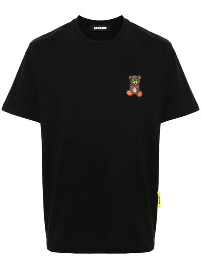 Barrow T-shirt Unisex Con Orso In Black