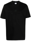 C.p. Company C.p.company Metropolis Series Mercerized Jersey Pocket T-shirt In Black