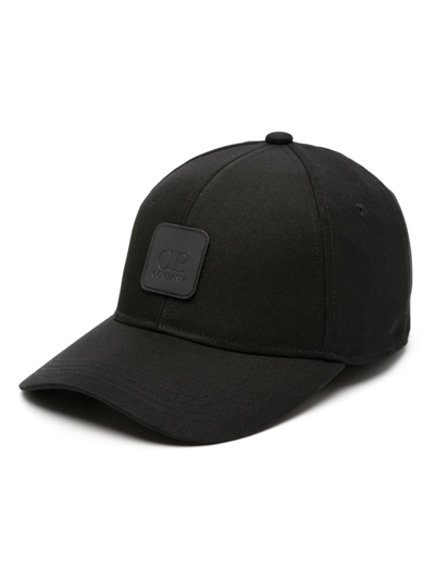 C.p. Company Baseball Cap In Black