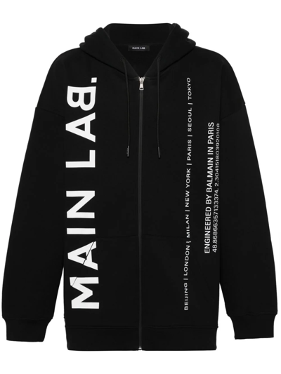 Balmain Felpa Con Logo In Black