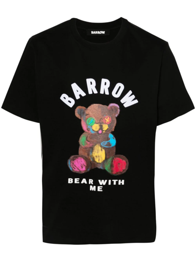 Barrow T-shirt Con Orso In Black