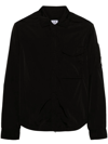 C.p. Company Chrome-r Breast Pocket Overshirt In Black