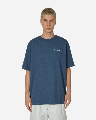 Patagonia P-6 Logo Responsibili T-shirt Utility In Blue