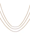 VINCE CAMUTO SET OF 3 CRYSTAL BAR NECKLACES