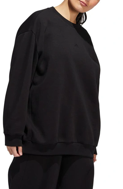 Adidas Originals Logo Crewneck Sweatshirt In Black