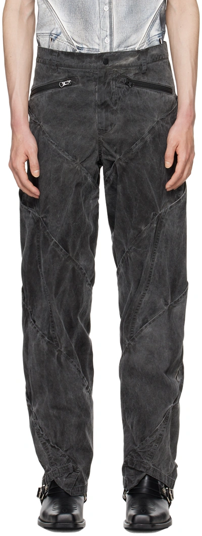 Juntae Kim Black Shell Trousers