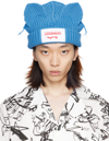 CHARLES JEFFREY LOVERBOY BLUE CHUNKY EARS BEANIE