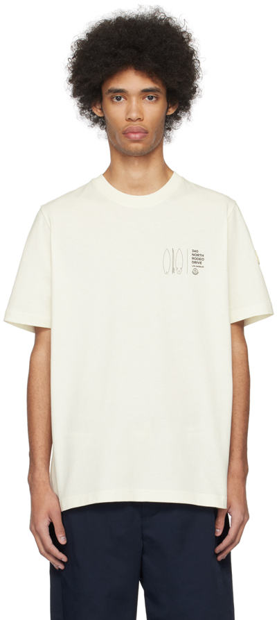 Moncler Off-white Graphic T-shirt In White 034