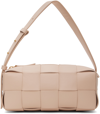 Bottega Veneta Pink Small Brick Cassette Bag In 6917 Lotus Gold