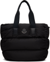 MONCLER BLACK DOWN CARADOC TOTE