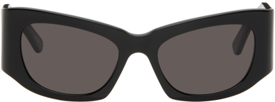 Balenciaga Black Cat-eye Sunglasses In 001 Black