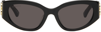 Balenciaga Black Bossy Butterfly Sunglasses In 002 Black