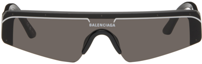 Balenciaga Black Ski Rectangle Sunglasses