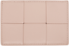 Bottega Veneta Cassette Credit Card Holder In 6917 Lotus Gold