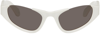 Alaïa White Cat-eye Sunglasses In 002 White