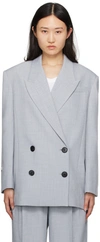 Camilla And Marc Gray Harper Blazer In M60 Dusty Blue