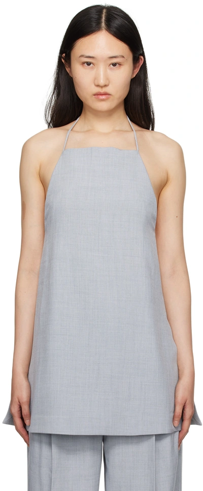 Camilla And Marc Gray Harper Tank Top In M60 Dusty Blue