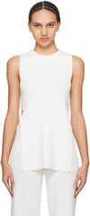 Simonmiller White Canoga Tank Top In 10608 Macadamia