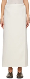 Rier Off-white Walker Midi Skirt In White Felted