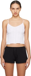 COU COU WHITE 'THE LONG' CAMISOLE