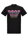 Dsquared2 Cool Fit T-shirt With Logo Print In Black