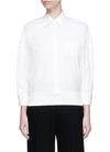 NEIL BARRETT Elastic hem stretch poplin shirt