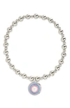 Sterling Forever Lorelai Stretch Bracelet In Silver