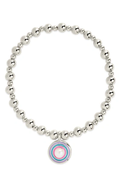 Sterling Forever Lorelai Stretch Bracelet In Silver