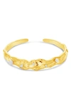 Sterling Forever Caspara Cuff Bracelet In Gold