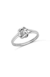 STERLING FOREVER STERLING FOREVER STERLING SILVER KNOT RING