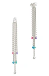 Sterling Forever Delmare Dangle Earrings In Silver