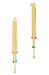 Sterling Forever Delmare Dangle Earrings In Gold