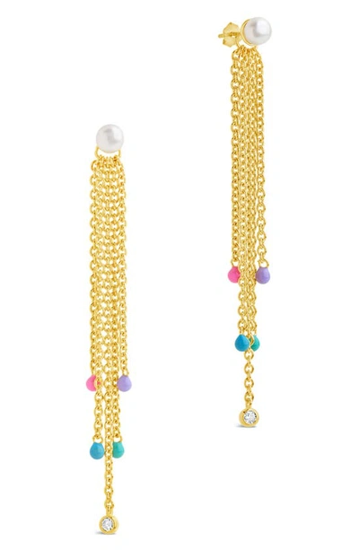 Sterling Forever Delmare Dangle Earrings In Gold