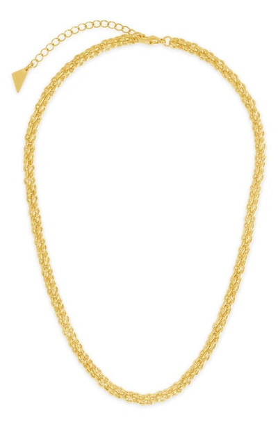 Sterling Forever 14k Plated Yara Chain Necklace In Gold