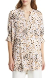 Masai Copenhagen Gianelle Print Tunic Top In Whitecap