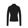 Balenciaga Cashmere Blend Rib Knit Turtleneck In Black