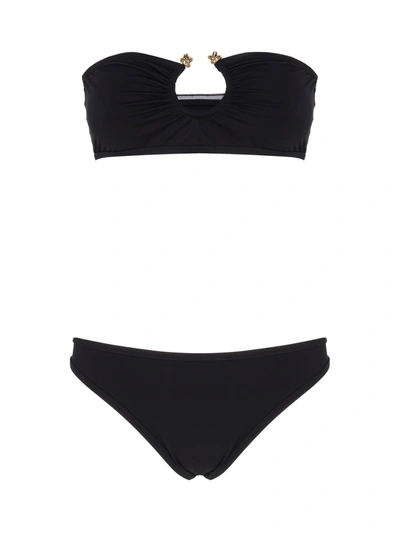 Bottega Veneta Knot Ring Swimsuit In Black