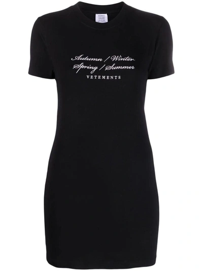 Vetements Woman Black Dresses