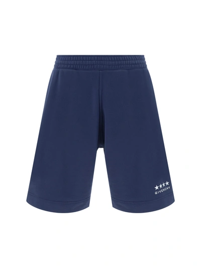 Givenchy Cotton Short In Deep Blue