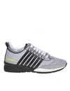 DSQUARED2 DSQUARED2 LEGENDARY SNEAKERS IN GRAY AND BLACK SUEDE