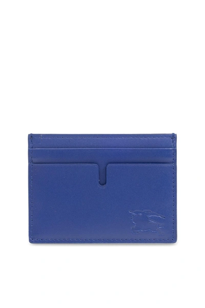 Burberry Ekd Card Case In Blue