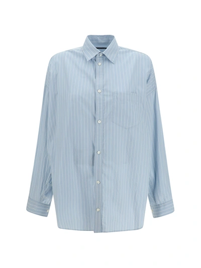 Thom Browne Shirt In Light Blue/white