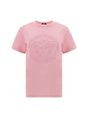 Versace T-shirt In Pale Pink
