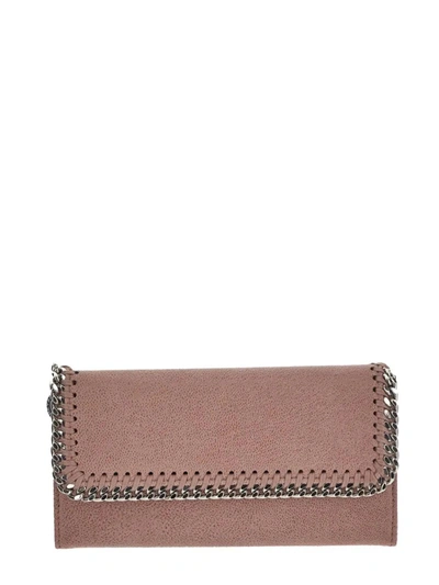 Stella Mccartney Continental Flap Wallet In Pink