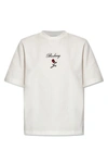 BURBERRY BURBERRY FLORAL EMBROIDERED CREWNECK T-SHIRT